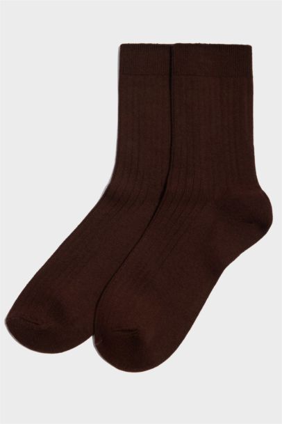 Kadın 3'lü Pamuk Akrilik Uzun Çorap