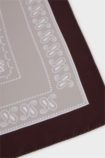 Kadın Şal Desenli Saten Şal