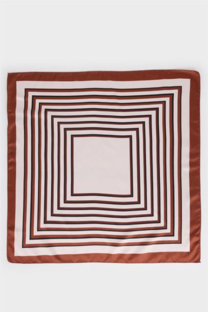 Woman Striped Foulard