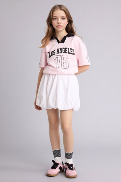 Poplin Etek Kız Çocuk