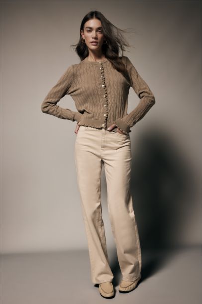 Regular Fıt Triko Hırka