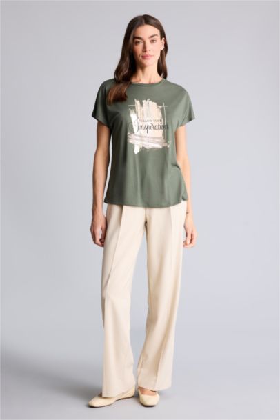 Relax Fıt Baskılı Tişört