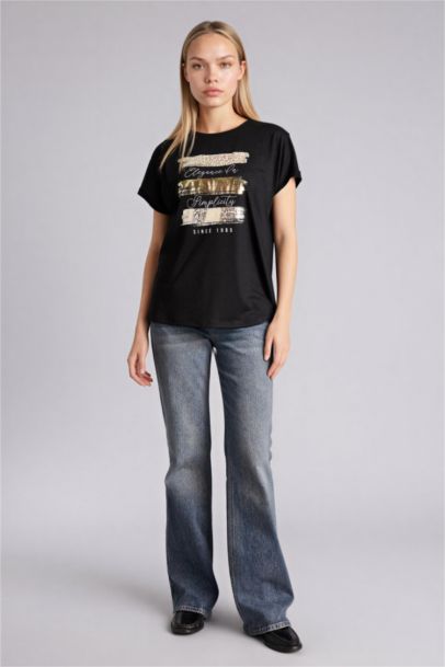 Relax Fıt Baskılı Tişört