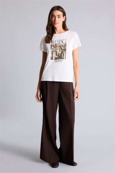 Regular Fıt Baskılı Tişört