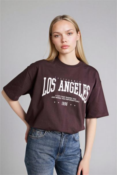 Oversıze Baskılı Tişört