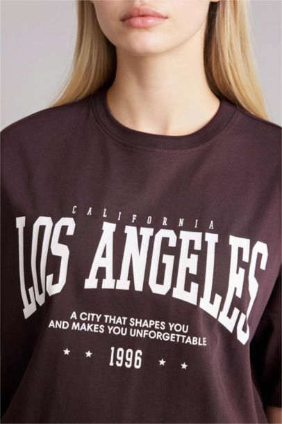 Oversıze Baskılı Tişört