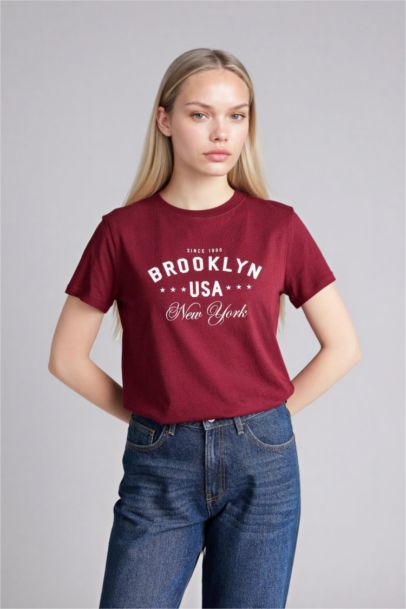 Regular Fıt Baskılı Penye Tişört