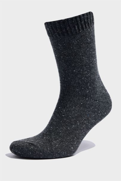 Erkek 2'li Yün Kışlık Çorap