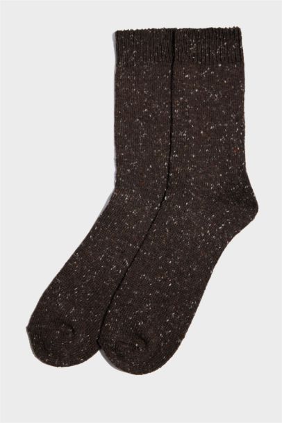 Erkek 2'li Yün Kışlık Çorap