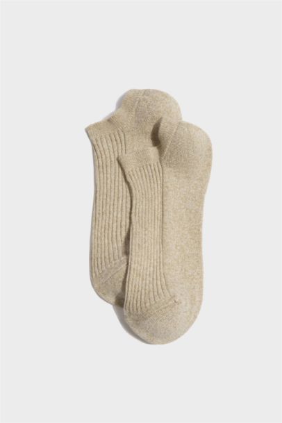 Kadın 3'lü Pamuk Akrilik Patik Çorap