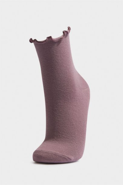 Kadın Kaydırmaz Taban 2'li Pamuklu Pilates Çorabı
