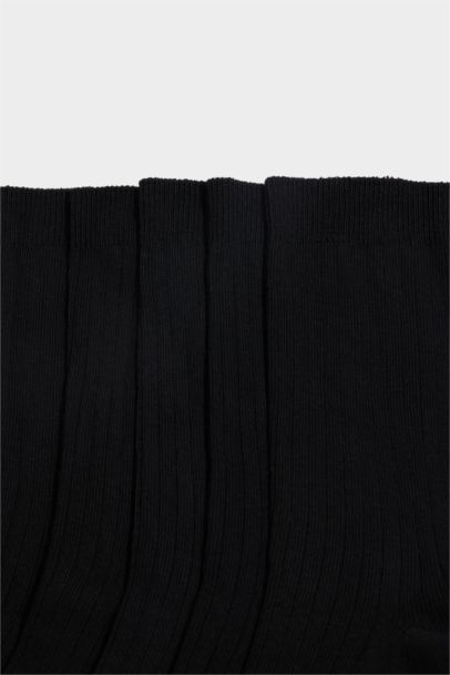 Kadın 5'li Pamuklu Uzun Çorap