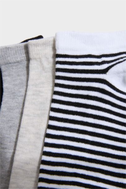 Kadın 5'li Pamuklu Patik Çorap