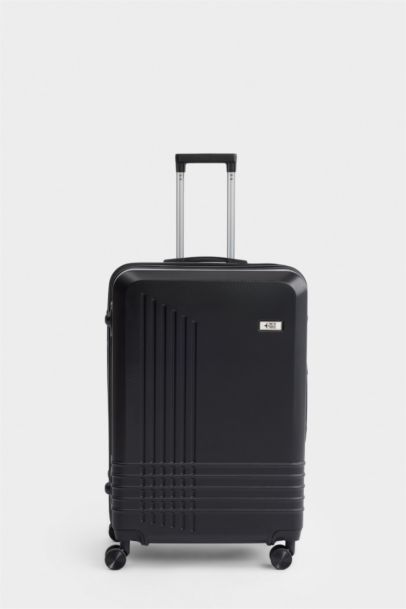 Unisex Sert Kapaklı Çekçekli Küçük Valiz