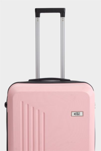 Unisex Sert Kapaklı Çekçekli Küçük Valiz