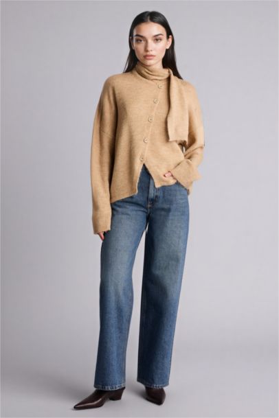 Regular Fit Crew Neck Knitwear Cardigan