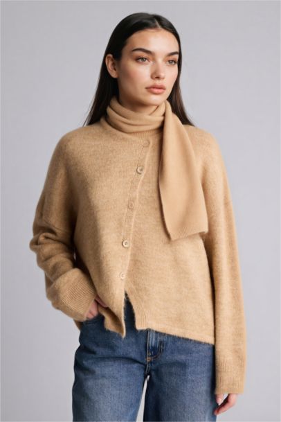 Regular Fit Crew Neck Knitwear Cardigan