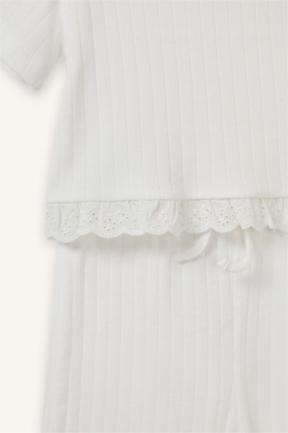 سيت بيبي بناتي بياخة مستديرة - قطعتين