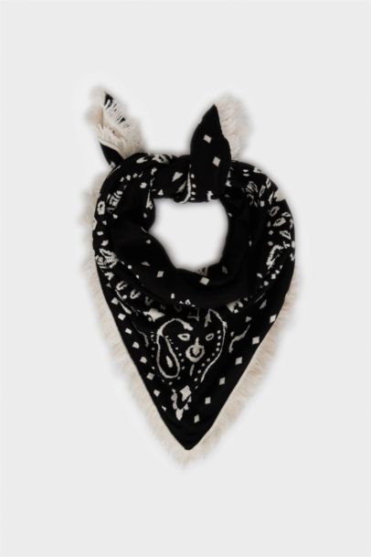 Kadın Şal Desenli Atkı