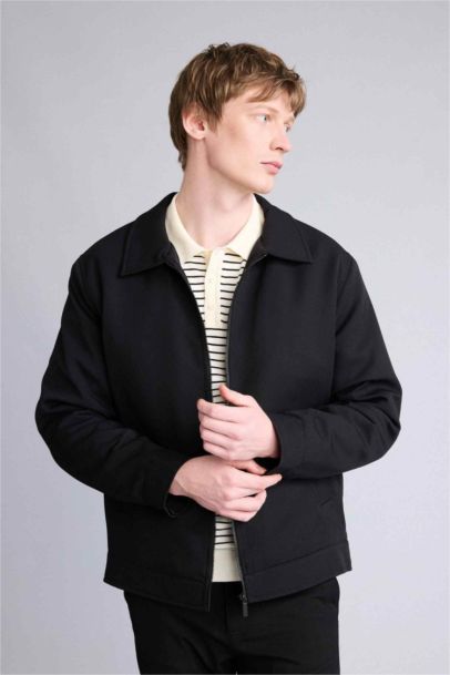 Regular Fit Lined Puffer Jacket