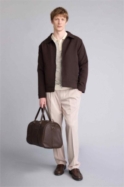 Regular Fit Lined Puffer Jacket