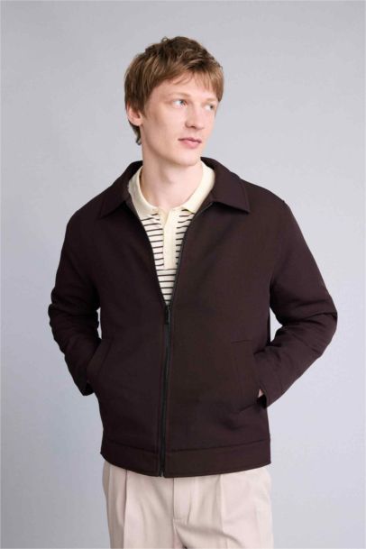 Regular Fit Lined Puffer Jacket