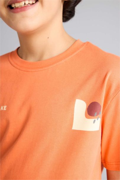 تيشيرت ولادي نص ردن مطبوع قصة عادية