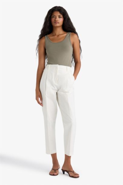 Slim Fit Basic Round Collar Sleeveless Tank Top