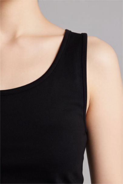 Slim Fit Basic Yuvarlak Yaka Atlet