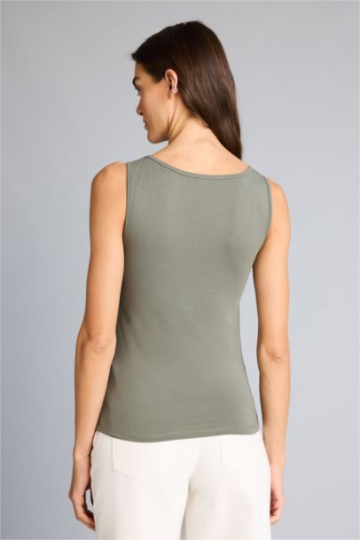 Slım Fıt Basıc Yuvarlak Yaka Atlet