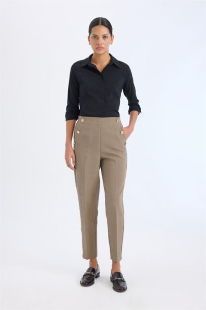 Slim Fit Shirt Collar Long Sleeve Shirt