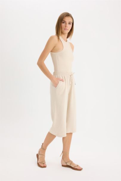 High Waist Crop Fit Belmando Capri