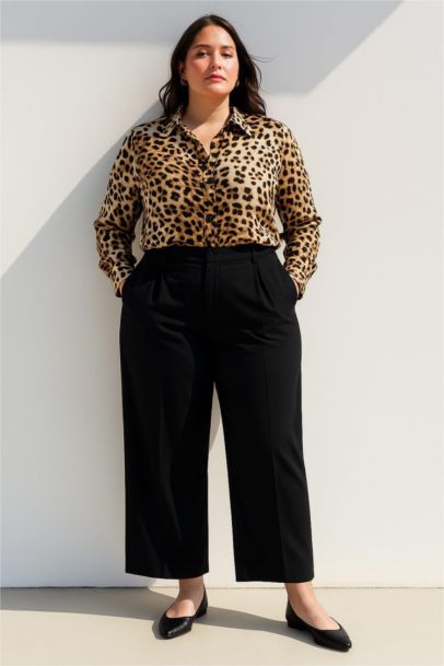 Regular Fit Leopard Printed Long Sleeve Shirt