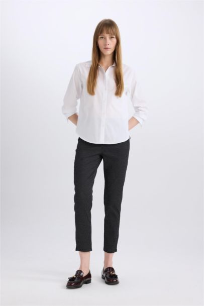 Valentina Sigaret Normal Waist Satin Trousers