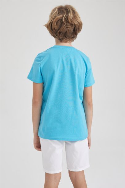 Boy Regular Fit Crew Neck Short Sleeved T-Shirt