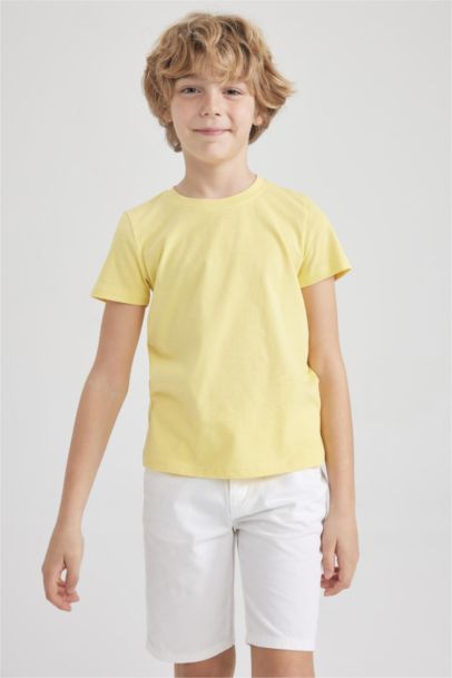 Boy Regular Fit Crew Neck Short Sleeved T-Shirt