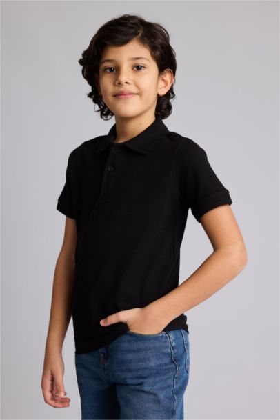 Regular Fit Basic Short Sleeve Polo T-Shirt