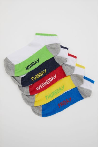 Boys Cotton 5 Pack Short Socks