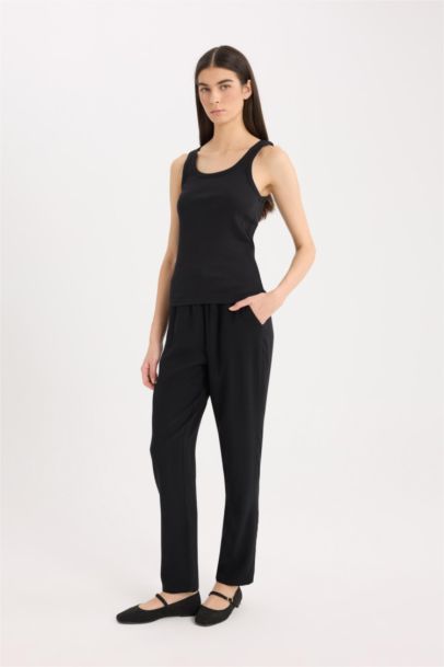 Normal Waist Straight Leg Belmando Trousers