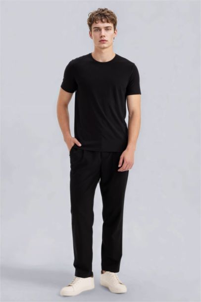 Slim Fit Crew Neck Short Sleeve T-Shirt