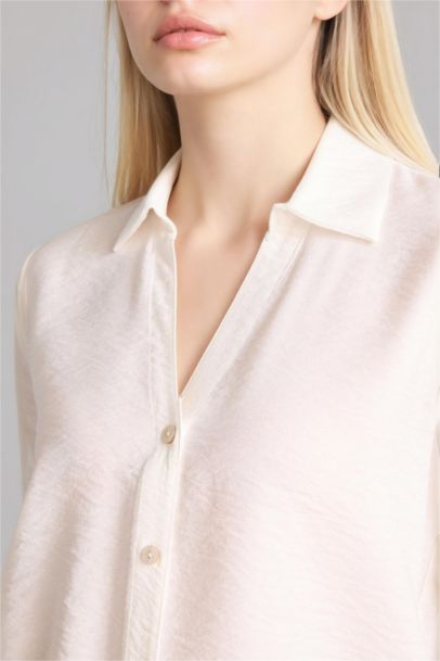 Regular Fit Basic Düz Uzun Kollu Gömlek