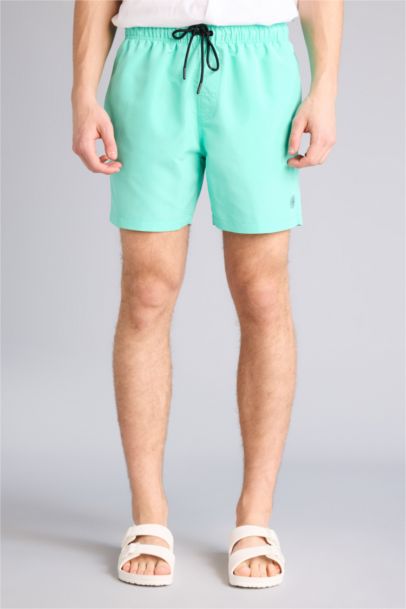 Mesh Lined Short Length Swim Shorts