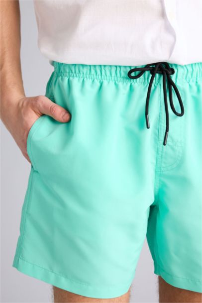 Mesh Lined Short Length Swim Shorts