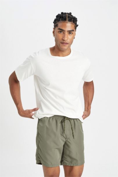 File Astarlı Kısa Boy Deniz Şortu