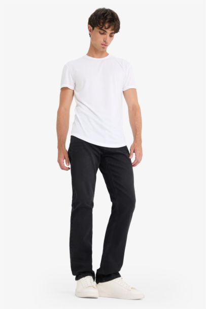 Long Muscle Fit Crew Neck Basic T-Shirt