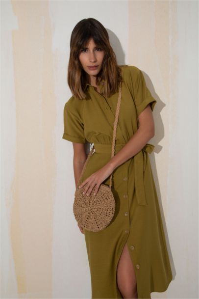 شنطة يد قش متقاطعة