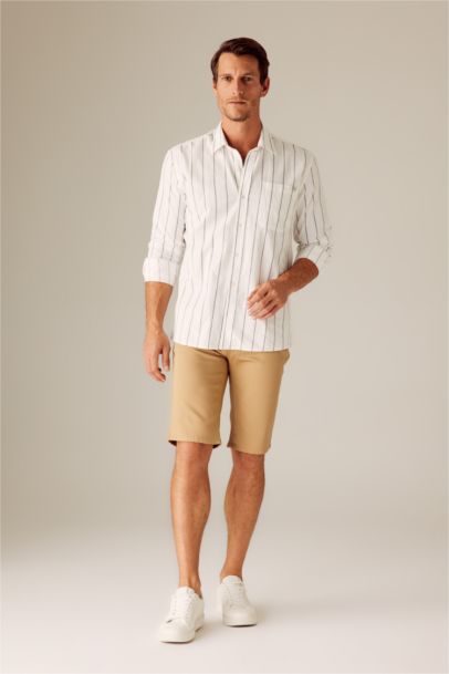 Бермуды приталенного кроя