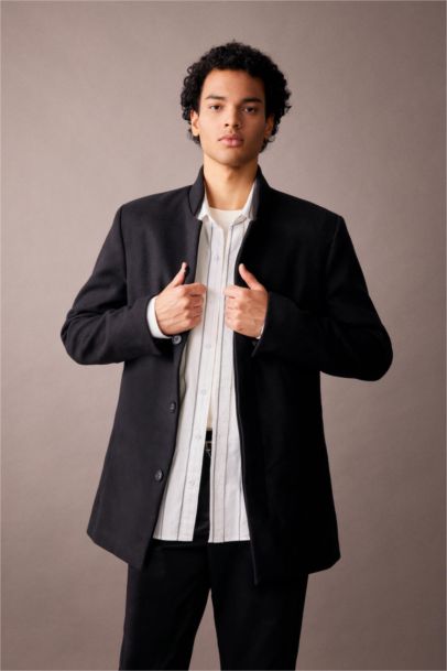 Кашемировое пальто приталенного кроя