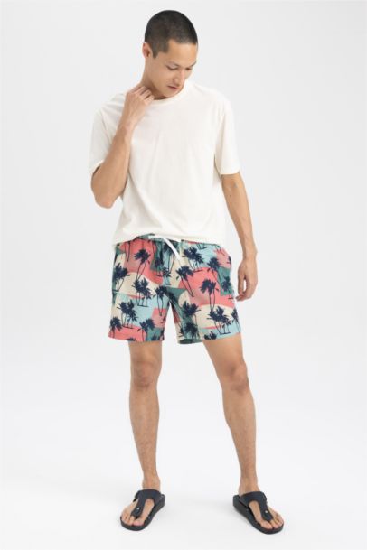Printed Short Swim Shorts