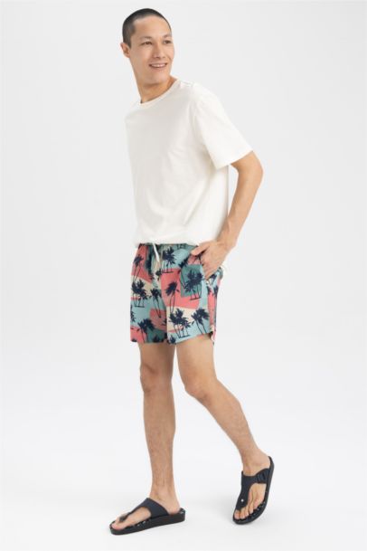 Printed Short Swim Shorts